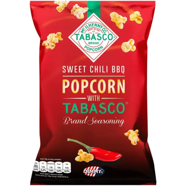 Jimmy's Popcorn Sweet Chili BBQ Tabasco 90g