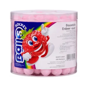Rocket Balls Aardbei Zuur 200 stuks