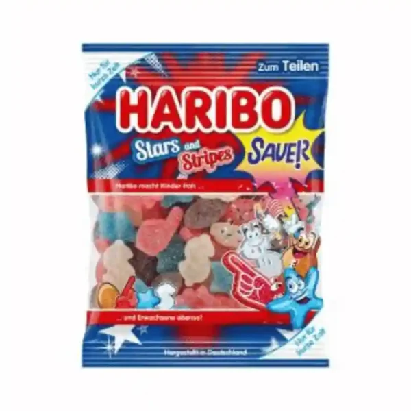 Haribo Stars and Stripes zuur 175g