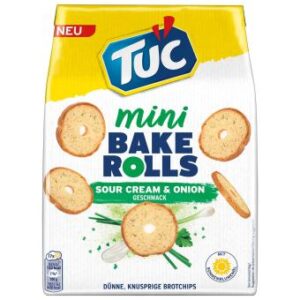 TUC Bake Rolls Sour Cream & Onion 150g