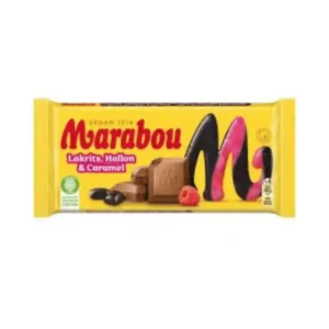 Marabou Lakrits, Hallon & Karamel 185g