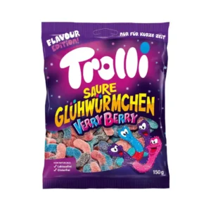 Trolli Zure Glimwormen Verry Berry 150g