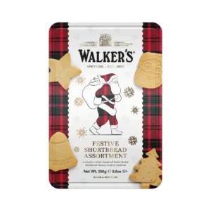 Walker's Festive Shortbread Assortment 'Santa' blik 250g