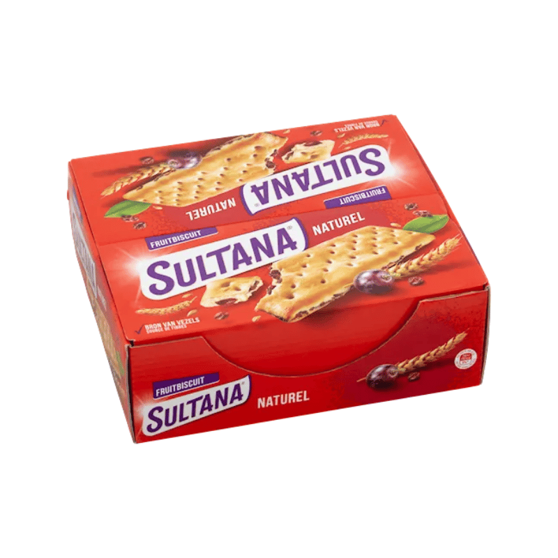 Sultana Fruitbiscuit Naturel 3-Pack 24x43g