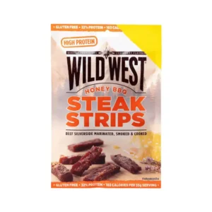 Wild West Steak Strips Honey BBQ 60g